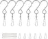 Wind Spinner Hooks for Wind Chimes, Outdoor Ornament Hooks, Swivel Hooks for Hanging Spinners