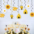 20PCS Bumble Bee Hanging Swirl Decorations, Bee Party Hanging Swirls for Kids Birthday Baby Shower Gender Reveal