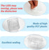 50 8OZ Qyyiguf Pcs Plastic Dessert Cups with Lids and Spoons,Square Parfait Cups,Disposable Ice Cream Containers