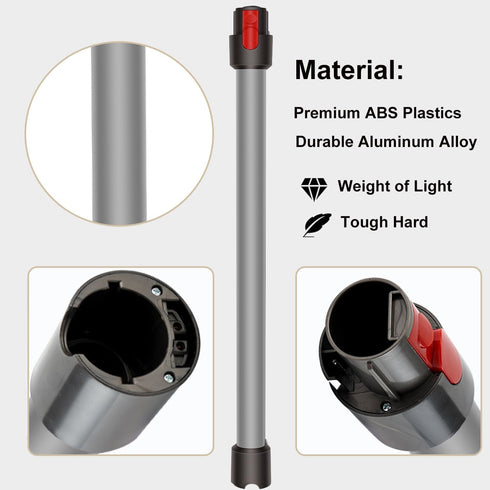 Extension Wand for Dyson Tube, Replacement Parts for Dyson Stick V15 V11 V10 V8 V7 Vacuum Cleaner, Quick Release Wand