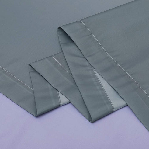 KGORGE Bath Shower Curtain, Waterproof Farmhouse Shower Curtains, 72 Wide x 72 Long, Purple and Grey