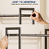 2-Tier Closet, Mavivegue Expandable Shoe Rack, Adjustable Shoe Organizer, Shoe Shelf for Entryway, Front Door