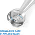 Multi Purpose Immersion Hand Blender Stick - 500W Turbo 8-Speed Mixer, Black for Smoothies, Puree, Sauce