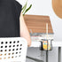 Large Clip On Table Cup Holder, Anti-Spill Holder for Lawn Chair, Pack of 2, Black