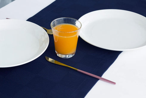 Akutana 48 inch, Navy Blue Table Runner Waterproof Coffee Table Runner, Dresser Scarf, Outdoor Small Dining Table
