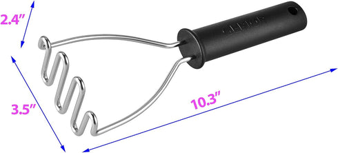 Stainless Steel Potato Masher - Effortlessly Mash Vegetables & More