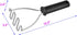 Stainless Steel Potato Masher - Effortlessly Mash Vegetables & More