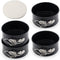 Tellshun 4 Inch Springform Pan Set, 4 Pieces Round Nonstick Bakeware for Mini Cheesecakes, Pizzas, Quiches