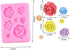 2PCS Rose Flowers Silicone Molds - Cake Chocolate Mold Wedding Cake Decorating Tools