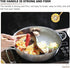 Cabilock Nonstick Frying Pan, 32cm Double Flavor Hot Pot with Divider, Stainless Steel Dual Sided for Induction Cooktop