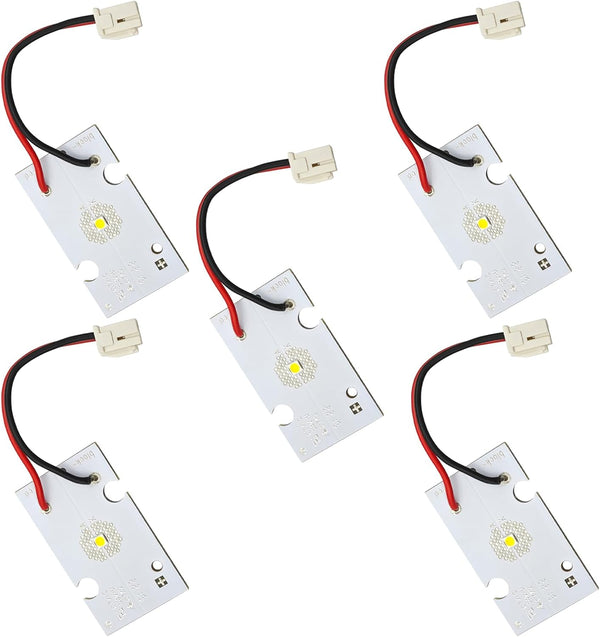 5pk LED Light for Whirlpool Kenmore Kitchenaid Maytag Refrigerator, W10843353, W11205083, W10695459 Replacement