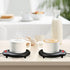 2Pcs ASAWASA Candle Warmer Plate and Mug Warmer for Large Jar, Safely Releases Scents Without a Flame, Keeps Coffee Tea