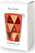 12 oz Tea Forte Double-Walled Ceramic Kati Cup, Removable Stainless Steel Infuser Basket and Lid, Steeps Loose Leaf