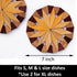 Natural Wood Trivets Set of 2 for Hot Dishes - 7-inch Wooden Kitchen Hot Pads Made in Ukraine