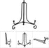 Iron Display Stand, 4 to 12 Inch Classic Easel for Bowl, Plate, Photo Frame, Book, Black