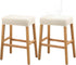 2 Pack Counter YISUN Stool Covers Rectangle - Stretch Waterproof Saddle Seat Cover Bar Stools Bar Chairs Covers Kitchen