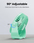 Gaiatop USB Desk Fan, 3 Speeds, 5.5 Inch Portable Small Fan, Quiet Table Fan, 90° Rotate for Bedroom, Home, Office