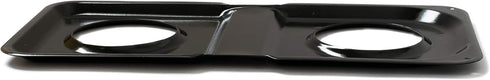 Range Kleen P501 Black Porcelain Rectangular Gas Stove Drip Pan, 16.875 x 8.125-Inches