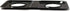 Range Kleen P501 Black Porcelain Rectangular Gas Stove Drip Pan, 16.875 x 8.125-Inches