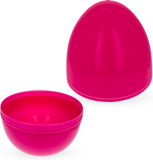 Set 2 10 Inches BestPysanky of Pink and Blue Giant Jumbo Large Size Fillable Plastic Easter Eggs