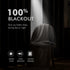 MIULEE 100% Blackout Linen Textured Curtains - Solid Thermal Insulated Natural Beige Grommet Drapes, 52 x 96 Inch, 2