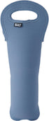 BUILT One Bottle Insulated Wine Tote, Lightweight, Tear- and Water-resistant Carrier for Home Travel, Pacific Blue