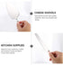 DOITOOL 2-pc Set Pink Wear-resistant Cake Scrapers and Bread Knife Kitchen Utensils