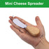 10 Pcs Cheese Spreader Knives, Mini Butter Knife Spreader with Wooden Handle, Stainless Steel Cheese Knife Set for Charcuterie Board, Sandwich, Appetizers, Cocktail Spreading Knife by ProudMoore