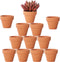 Yishang 1.9 Inch Tiny Terracotta Pots, Pack of 12 Mini Clay Pots with Drainage Holes for Tiny Cactus