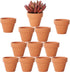 Yishang 1.9 Inch Tiny Terracotta Pots, Pack of 12 Mini Clay Pots with Drainage Holes for Tiny Cactus