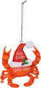 Beachcombers Santa Claws Crab Christmas Ornament, Multi