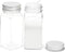 Youngever 12 Pack 5 Ounce Plastic Spice Jars, Clear Containers with Shaker Tops, Square Spice Bottles