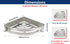2 Pack, 304 2 NearMoon Bathroom Shower Caddy No Drill Stainless Steel Shower Organizer with Hooks (Corner Shelf