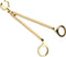 Candle Wick Trimmer, Polished Stainless Steel Wick Clipper Cutter for Deep Candles, Gold