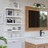 5 Set RICHER HOUSE White Floating Shelves, Wall Mounted Shelves for Wall Decor, Modern Picture Ledge Shelf with Lip
