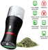 Electric Herb Grinder, Compact Size, Fast Grinding, USB-Rechargeable with 2 Glass Herb Jars and Mini Shovel