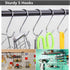 14 Pcs Heavy Duty 4.7 Inches Extra Large S Shape Hooks, Heavy-Duty Metal Hanging Hooks for Kitchenware and Gardening