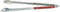 Outset QB22 Locking Stainless Steel Grill Tongs, Extra Long 22", Rosewood Handles