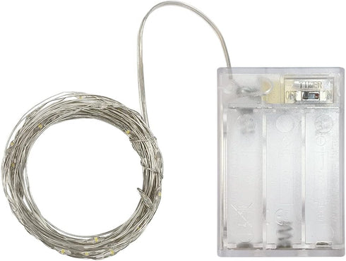4 Pack Battery Operated Dewdrop LED Lights - Indoor Mini Fairy Lights with Timer Function for Wedding, Home Parties,