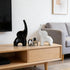 GZDDYUMYJX Set 3,Modern Elephant Statue of Ceramic Decor Statue,Good Luck Elephant,for Bookshelf Living Room Office