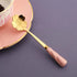 DOITOOL 4pcs Stainless Steel Coffee Spoon, Flower-Shaped Spoons, Tea Sugar Spoon, Dinner Espresso Spoons for Dessert,