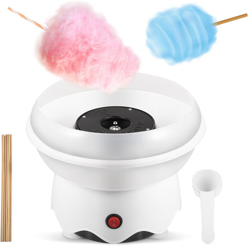 Mini Cotton Candy Machine for Kids, Includes Sugar Scoop and Sticks, Perfect for Birthday Parties and Home Use