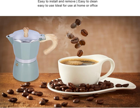 Coffee Maker with Easy To Remove Rapid Heating for Office, Lake Teal Coffee Pot