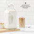 64 Oz, 3 Pack JoyJolt Glass Milk Bottles with Lids and Pourer Airtight Heavy Duty Reusable Glass Bottles, Leakproof