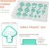 15pcs 3D ACRNIGHEET Mushroom Clay Cutters - Clay Cutters for Polymer Clay, Clay Cutters Shapes Mushroom, Cookie Cutter