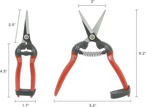 Zenport Industries H300-3PK Hand Pruner, Red Gardening Tool