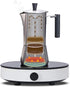 6Cup 300ml Easyworkz Pedro Stovetop Espresso Maker Stainless Steel Italian Coffee Machine Maker Moka Pot Induction