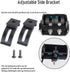 LED Light Bar Slide Mounting Bracket - 2PCS Universal Adjustable Side Bracket Kit for Light Bar Work Lights