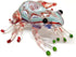 Frog Miniature Figurines, Hand Blown Color Glass Art Collectible Decor, 3" (Red Green)
