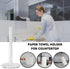 Clear Acrylic Transparent Paper Towel Holder, Detachable Base, Stand for Kitchen Countertop, Dining Tables, Bathrooms